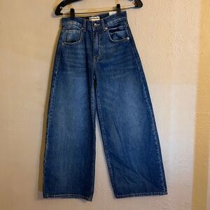 FREE PEOPLE We The Free Misha High Rise Wide Leg Barrel Denim Jeans